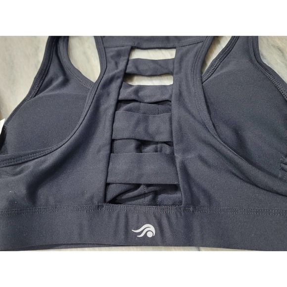 Ideology Women's Small Black Racerback Cutout Sports Bra NWT - Picture 10 of 11